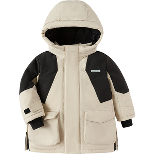 巴拉巴拉儿童羽绒服男童女童加厚长款外套冬季新款童装宝宝洋气潮