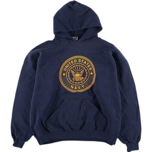 美产军版NAVY Soffe战术抓绒卫衣卫裤连帽衫深蓝色反光训练服圆领