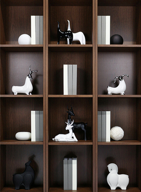 样板房客厅橱柜摆件售楼部装饰品