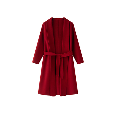 电影同款复古羊绒浴袍式大衣