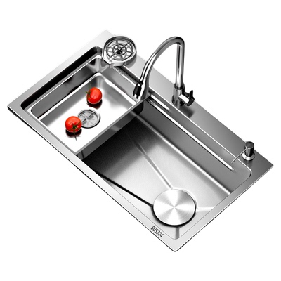 加厚304不锈钢水槽大单槽