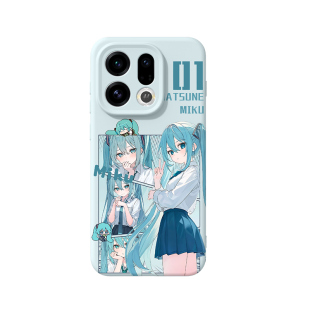 适用oppofindx9手机壳oppo液态硅胶findx9pro初音未来findx8s+动漫x8ultra磁吸9por二次元plus防摔eva高级感