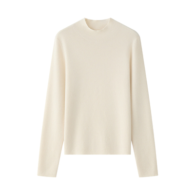 68支精纺羊绒半高领保暖打底衫