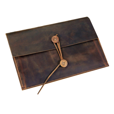 手工电脑包欧美真皮牛皮疯马皮