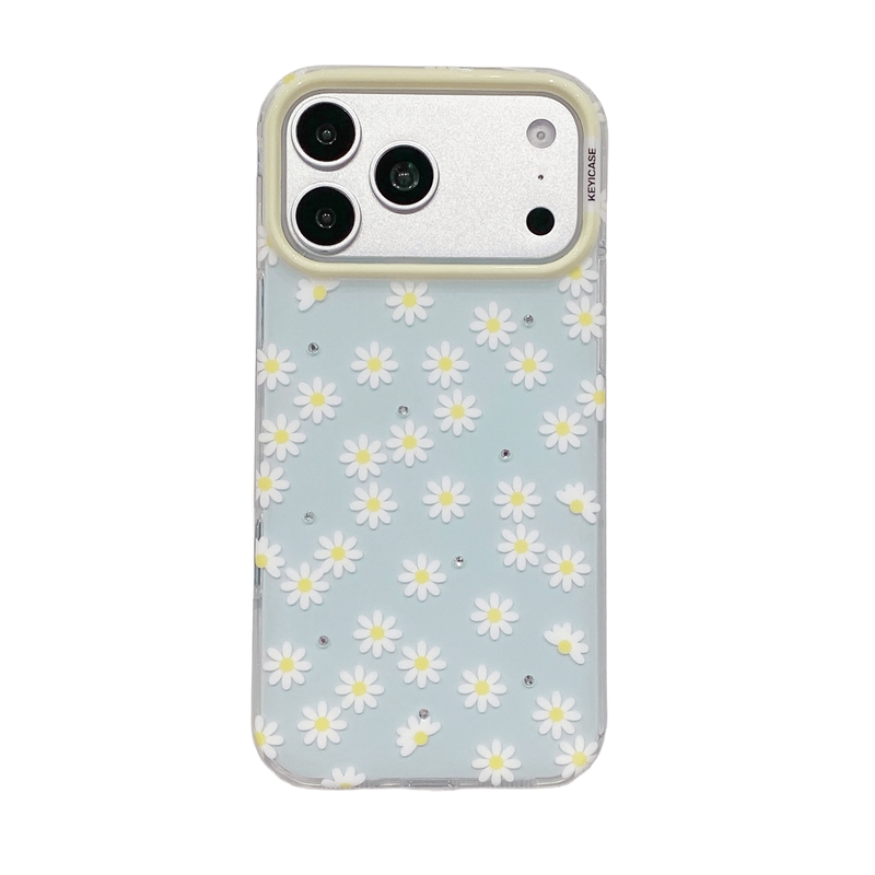 壳谊KEYICASE镶钻双层IMD适用iphone苹果18promax少女生17pro包ai键16气质15小众14碎花13樱桃草莓轻薄手机壳