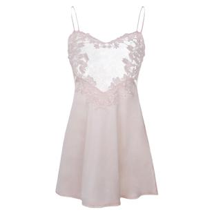 女士吊带睡裙春夏季蕾丝透明家居服冰丝绸薄秋冬性感睡衣女高级感