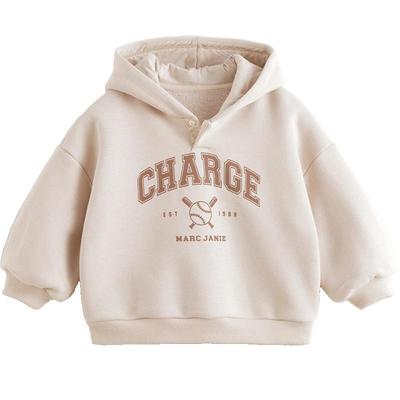 马克珍妮加绒保暖连帽卫衣