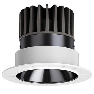 无边框射灯COB家用嵌入式防眩光隐藏预埋客厅无主灯照明4000K筒灯