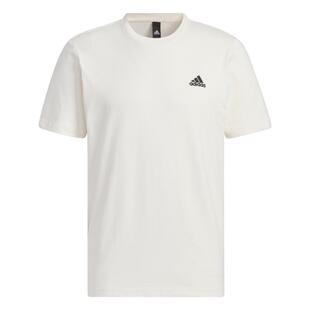 情侣款纯棉休闲上衣圆领短袖T恤男女adidas阿迪达斯轻运动