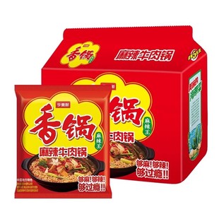 今麦郎麻辣香锅方便面泡面袋装香菜牛肉牛油劲道夜宵宿舍免煮藤椒