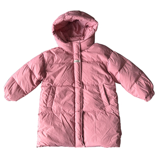 儿童羽绒服中长款2024新款杜邦三防加厚保暖童装90白鸭绒宝宝外套