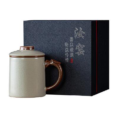 陶瓷金镶玉汝窑办公室商务茶杯