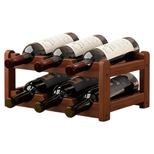 酒架置物架红酒架子展示架家用葡萄酒架酒柜格子架吧台放酒陈列架