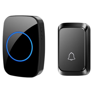 智能识别按钮无线家用电门铃一拖二拖一远距离穿墙宽电压110V220V