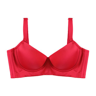 MsKKay香颂名伶光面调整型内衣本命年红大码收副乳防下垂大胸显小