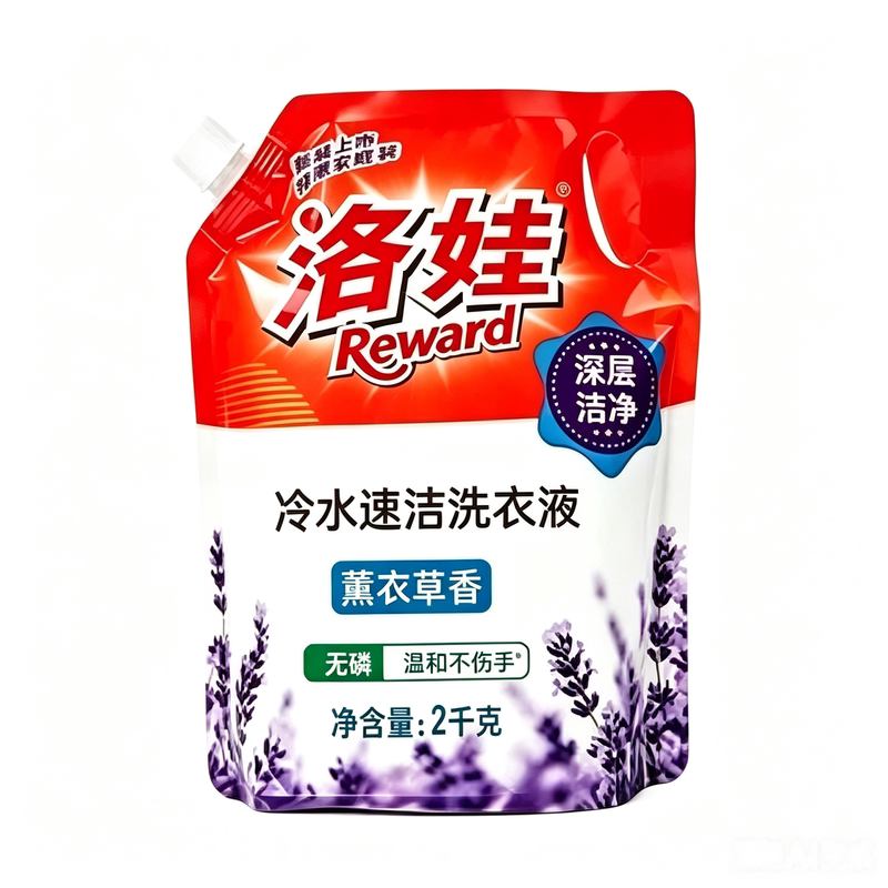洛娃洗衣液冷水速溶深层洁净除菌
