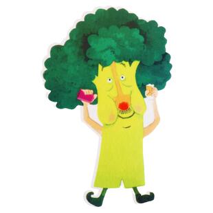 西兰花先生的理发店绘本毛毡英语课堂围裙剧教具英文故事教具早教