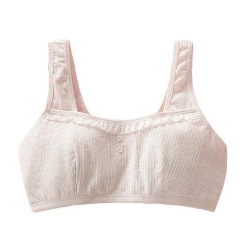 少女文胸发育期背心纯棉内衣女童小学中学生无海绵防凸点夏季薄款