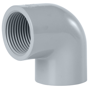 戎生CPVC内丝弯头塑料内螺纹化工PVC管弯头给水单边内牙弯头DN15
