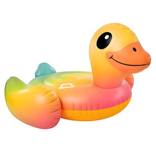 水上动物充气坐骑大海龟蓝鲸黑鲸浮排漂浮玩具成人儿童游泳圈气垫