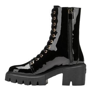 SW SOHO BOOTIE 秋冬厚底暗黑马丁靴机车靴女侧拉链机车靴