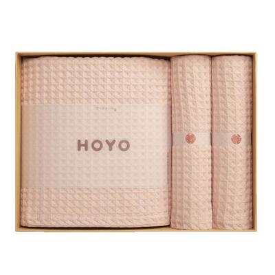 日本HOYO和颜毛浴巾三件套礼盒装