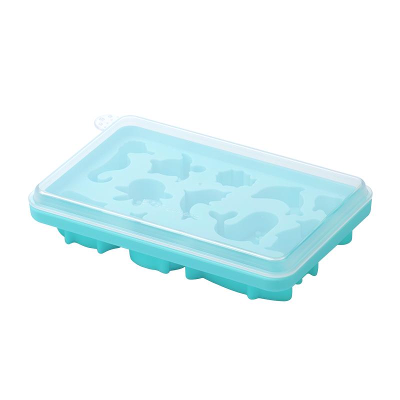 茶花硅胶冰格冰块模具制冰盒带盖冻块儿童家用冰箱雪糕冰棒食品级