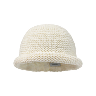 三环路毛线编织卷边盆帽简约复古针织帽子时尚优雅毛线帽休闲风