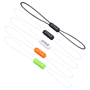 服装潮牌吊牌公版吊粒定做现货通用韩国蜡绳黑色挂绳桔色挂牌吊绳定制白色标签绳子订做订制透明手穿绳印刷