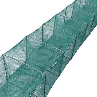 加大框2-20米加厚折叠虾笼渔网龙虾地网笼捕鱼网捕虾笼黄鳝河虾笼