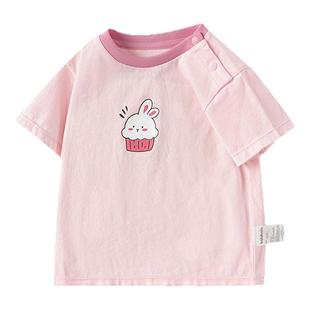 巴拉巴拉女童短袖t恤宝宝纯棉衣服上衣2026夏季新款百搭儿童半袖t