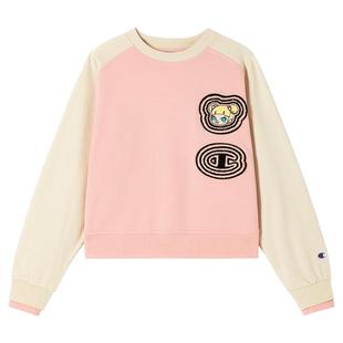 【泡泡玛特联名】Champion冠军卫衣女春秋款短款插肩袖潮修身上衣