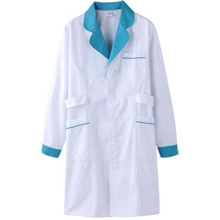 药店工作服女长袖白大褂医生护士服美容院药房营业员工装定制夏季