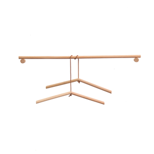 实木挂衣架民宿墙上壁挂原木单杆木质衣帽架日式厨房卫生间毛巾架