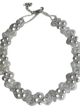 珍珠水晶锁骨链女短款项链