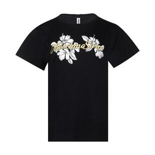 moschino/莫斯奇诺女印花logo全棉短袖T恤女士春夏XY
