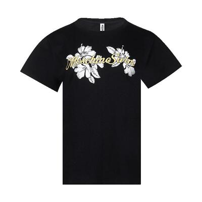 moschino短袖印花logo全棉T恤女