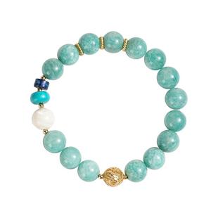 敦煌研究院 五行五色手串 金木水火土手串水晶玛瑙手链招财纳福