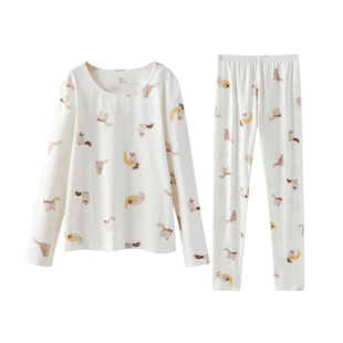 初中高中学生少女秋衣秋裤套装青少年保暖内衣女大童纯棉毛衫2026