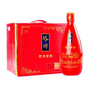塔牌特型黄酒八年冬酿花雕酒500ml*6瓶礼盒整箱手工绍兴糯米黄酒
