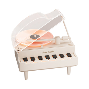 艾硕美钢琴音响蓝牙音箱桌面氛围定制复古摆件家用送男女生日礼物