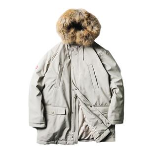 Roaringwild/咆哮野兽N3B 大毛领可拆卸派克羽绒服