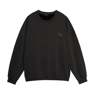 鹿家门运动加绒卫衣男款秋冬宽松休闲套头衫大码健身上衣时尚男装