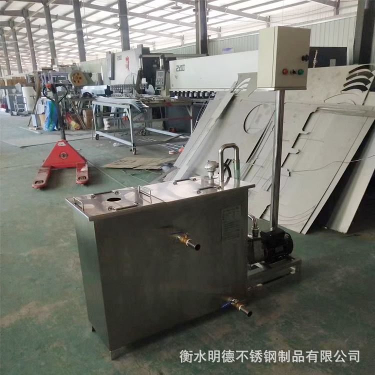 不锈钢自吸式油水分离器饭店餐厅厨房专用污水自动循环处理隔油池