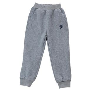 儿童双层运动裤中大童宽松夹裤男女童加厚夹棉裤子卫裤秋冬款