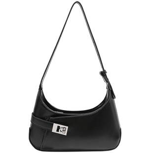 高级气质感月牙包2025新款百搭腋下包小众通勤包精致单肩斜挎包