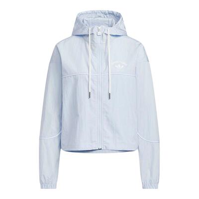 【自营】adidas阿迪达斯女防风连帽外套户外健身梭织夹克 KT3056