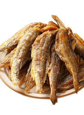 香酥小黄鱼开袋即食黄鱼酥非油炸孕妇小鱼干零食宝宝500g带鱼酥鱼