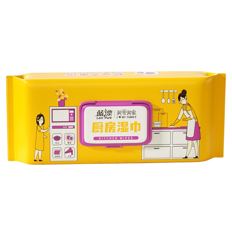 增大增厚款~蓝漂厨房湿巾