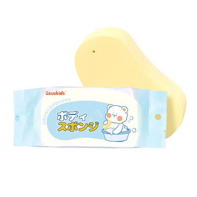 日本爱卡思婴儿宝宝专用搓澡棉